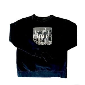 HUF Worldwide Black Box City Sweatshirt S Unisex